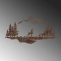 Wallity Rusty Landscape 1 - Accesorio Decorativo de Pared de Metal Antiquation